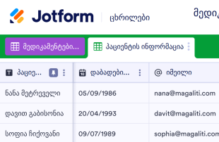 მედიკამენტების სიის შაბლონი Spreadsheet Template