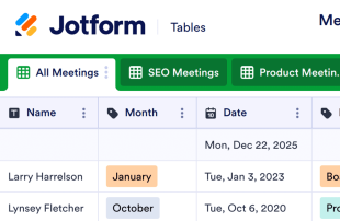 Meeting Attendance Sheet Template