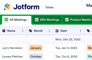 Meeting Attendance Spreadsheet Template