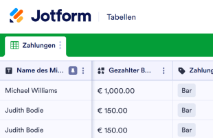 Mietzahlungsbuch Tabellenvorlage