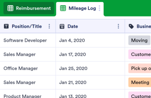 Mileage Log Spreadsheet Template