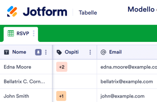 Modello di Lista degli Invitati alla Festa Template