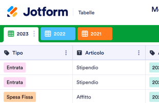 Modello di Spese Annuali Modello di foglio di calcolo
