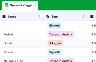 Modello di Spese di Viaggio Modello di foglio di calcolo