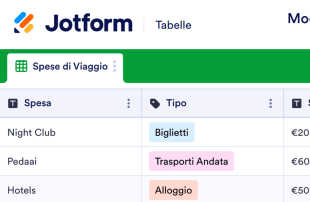 Modello di Spese di Viaggio Modello di foglio di calcolo