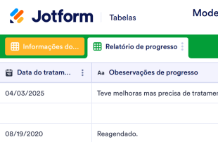 Planilha de Controle de Pacientes Spreadsheet Template