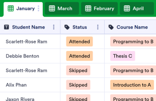 Monthly Attendance Spreadsheet Template