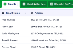 New Tenant Checklist Spreadsheet Template