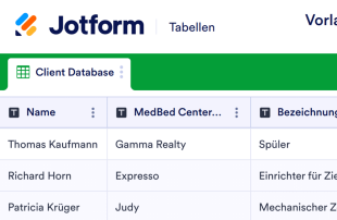 Online-Kundendatenbank-Vorlage Template