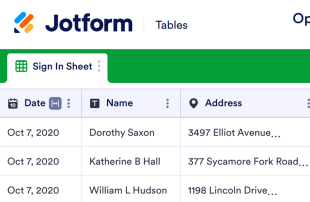 Open House Sign In Sheet Template