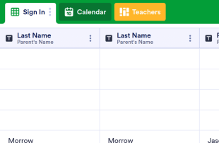 Parent Teacher Conference Sign In Spreadsheet Template