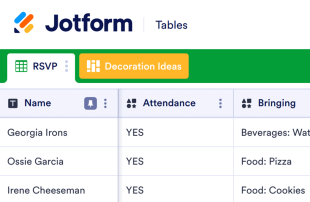Party Sign Up Sheet Template
