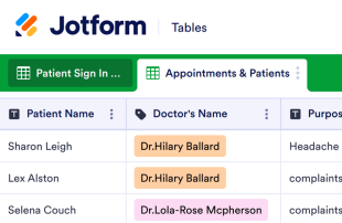 Patient Sign In Spreadsheet Template