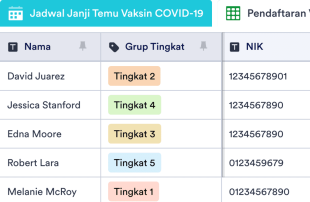 Pelacak Vaksin COVID-19 Spreadsheet Template