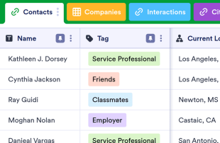 Personal CRM Spreadsheet Template