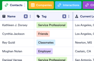 Personal CRM Spreadsheet Template