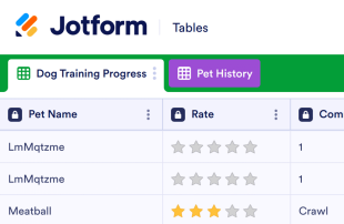Pet Training Log Template