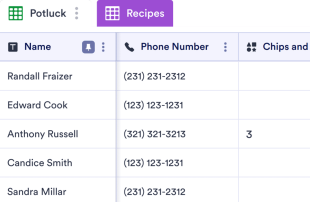 Picnic Food Sign Up Spreadsheet Template