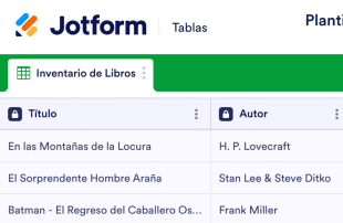 Plantilla de Inventario de Libros Spreadsheet Template