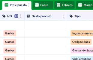 Plantilla de presupuesto mensual Plantilla de Hoja de Cálculo