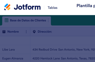 Plantilla para Base de Datos de Clientes Template