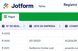 Plantilla para Registrar Pago de Arrendamiento Spreadsheet Template