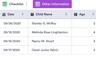 Preschool Skills Checklist Spreadsheet Template