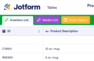 Product Inventory Template