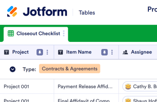 Project Closeout Checklist Spreadsheet Template