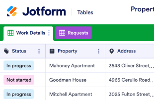 Property Maintenance Records Log Spreadsheet Template