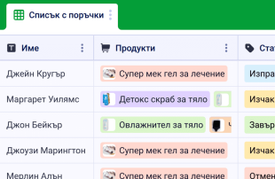 Проследяване на поръчки Spreadsheet Template