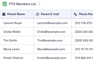 Pto Sign Up Spreadsheet Template