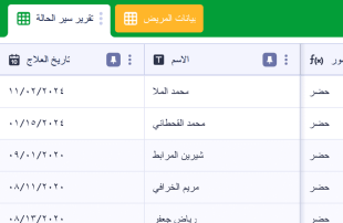 قالب متابعة المريض قوالب جدول البيانات