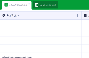 قالب قاعدة بيانات العملاء قوالب جدول البيانات
