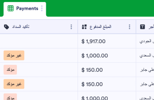 قالب سجل دفع الإيجار قوالب جدول البيانات
