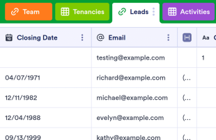 Real Estate CRM Spreadsheet Template
