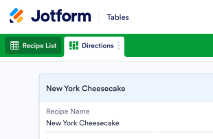 Recipe Organizer Spreadsheet Template