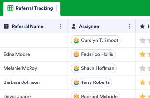 Referral Tracking Spread Spreadsheet Template