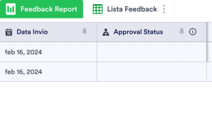 Registro dei Feedback dei Clienti Modello di foglio di calcolo