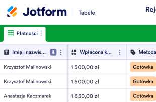 Rejestr Płatności za Czynsz Template