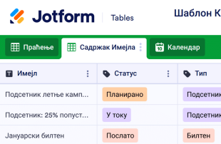 Шаблон Календара за Имејл Маркетинг Spreadsheet Template