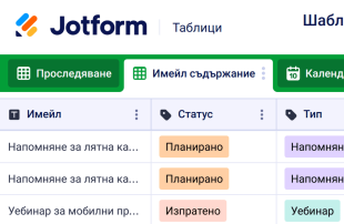 Шаблон на календар за имейл маркетинг Spreadsheet Template