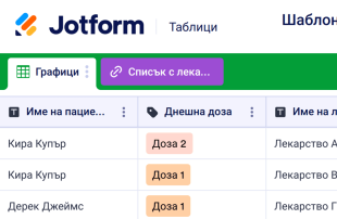 Шаблон за график за медикаменти Template