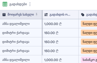საიჯარო გადასახადის ჩანაწერები Spreadsheet Template