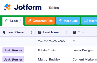 Sales CRM Spreadsheet Template