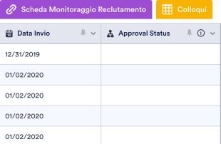 Scheda di Monitoraggio del Reclutamento Modello di foglio di calcolo