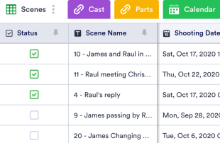 Shooting Schedule Template