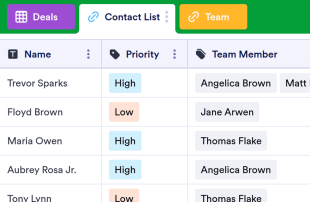 Simple CRM Spreadsheet Template