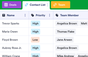 Simple CRM Spreadsheet Template