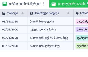 სირბილის ჩანაწერები Spreadsheet Template